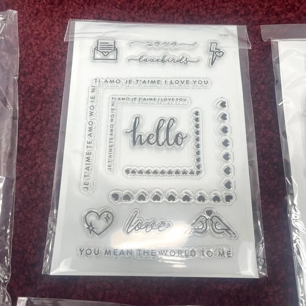 Lot 3 Kingston Crafts Stamps Dies Kits Chipboard Frames Love Paper Dolls Spring - Picture 5 of 9